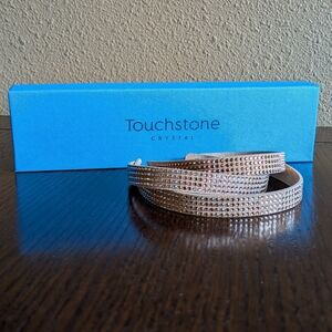 Touchstone Crystal Tri Wrap Bracelet